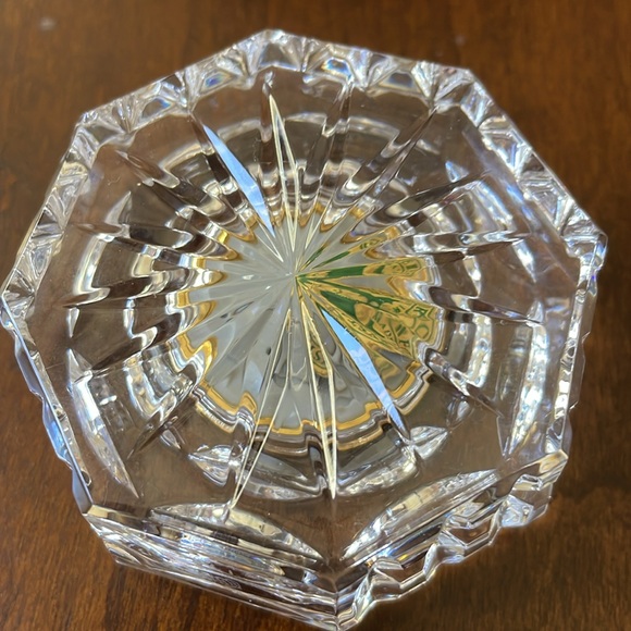 Waterford Crystal Octagonal Roman Numeral Desk Clock - Picture 7 of 13